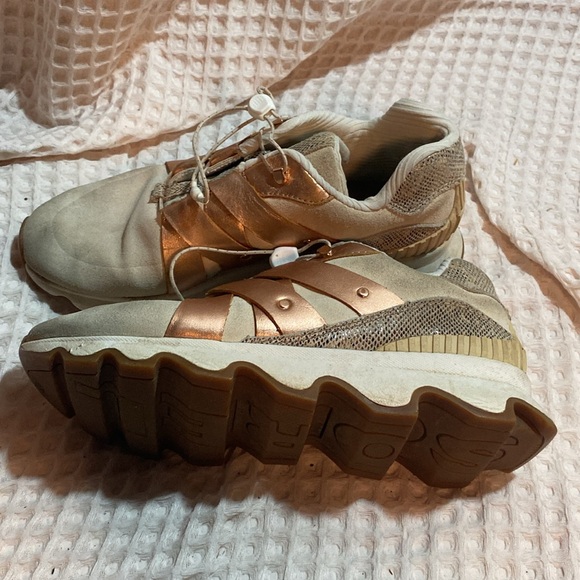 Sorel Kinetic Speed Sneaker Size 8.5 In Natural Sea Salt - Picture 4 of 15